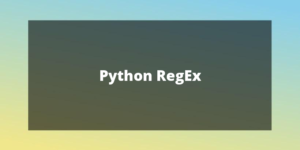 pythonist cover python regex
