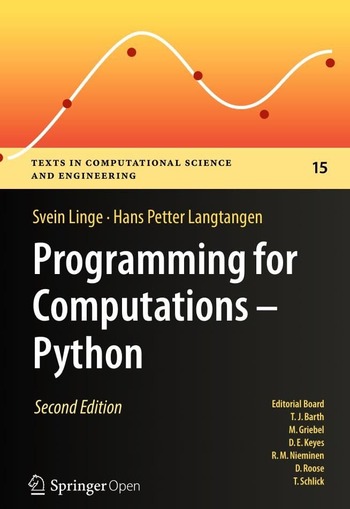 Обложка книги "Programming for computations – Python"