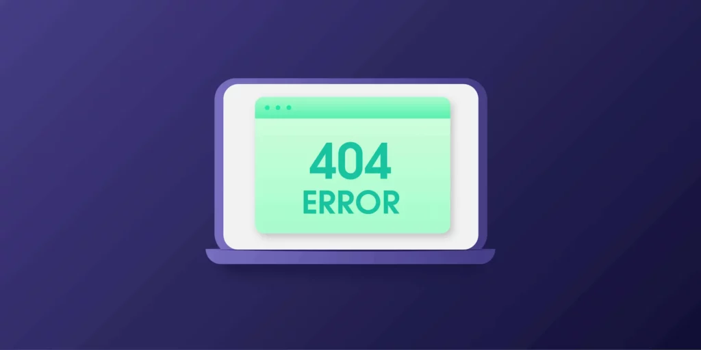 окно ошибки 404